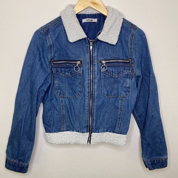Refuge Denim Jacket Size Medium‎ - Picture 1 of 10